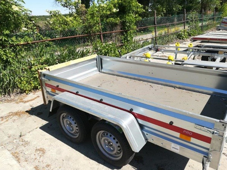 Przyczepa dwuosiowa PRO 2312/2 osie DMC 750 kg