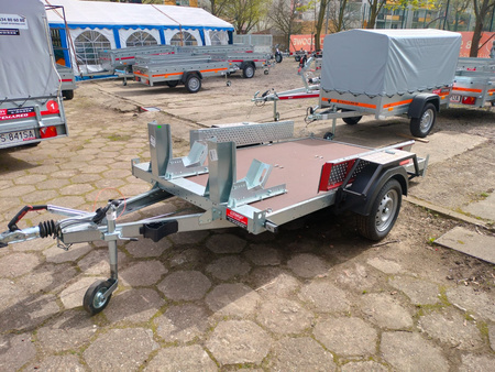 Przyczepa MOTO-QUAD 1 oś   DMC 750 kg  z hamulcem najazdowym - WYNAJEM 