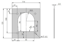 Podkładka uchwytu podłogowego przyczepy