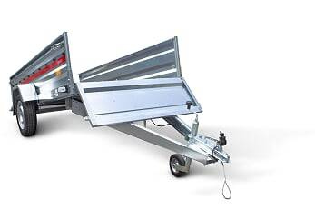 Przyczepa PRAKTI 2612R  uchylny dyszel , 1 oś DMC 750 kg
